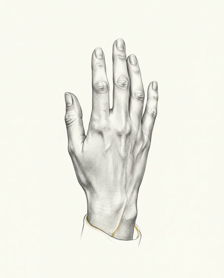 Graphite artwork symbolising Hand Fetish