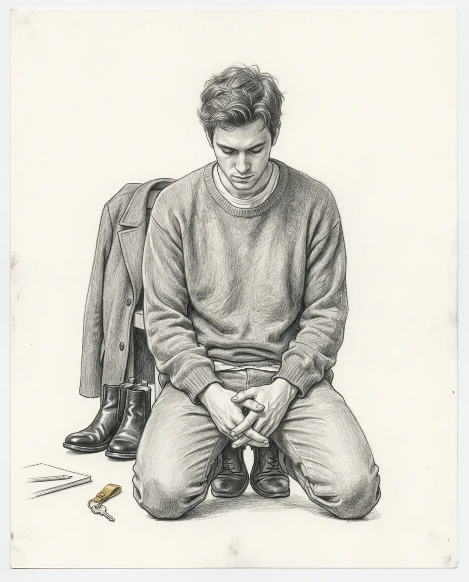 Graphite artwork symbolising Humiliation Play