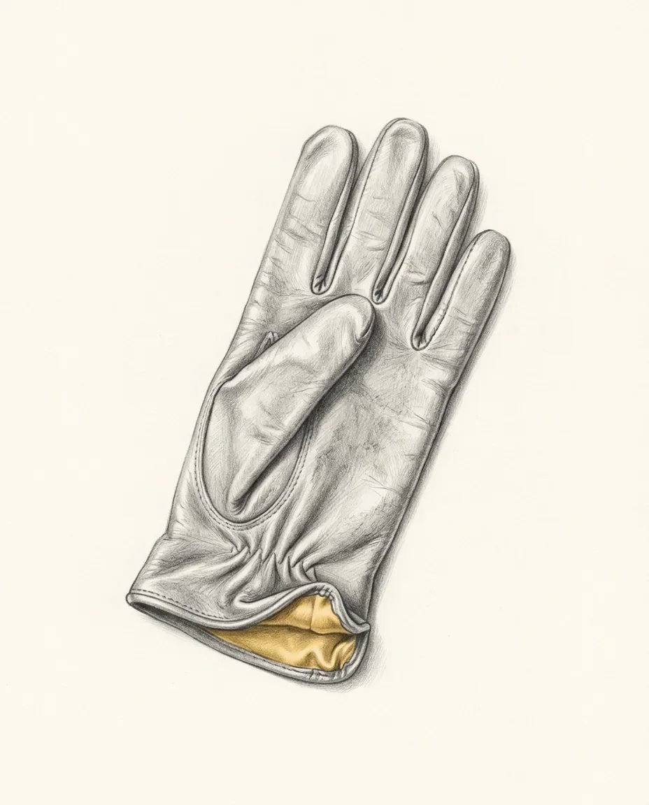 Graphite artwork symbolising Leather Glove Fetish