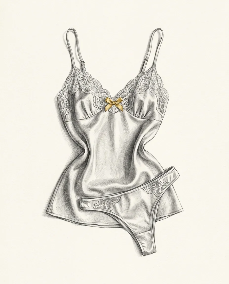 Graphite artwork symbolising Lingerie Fetish