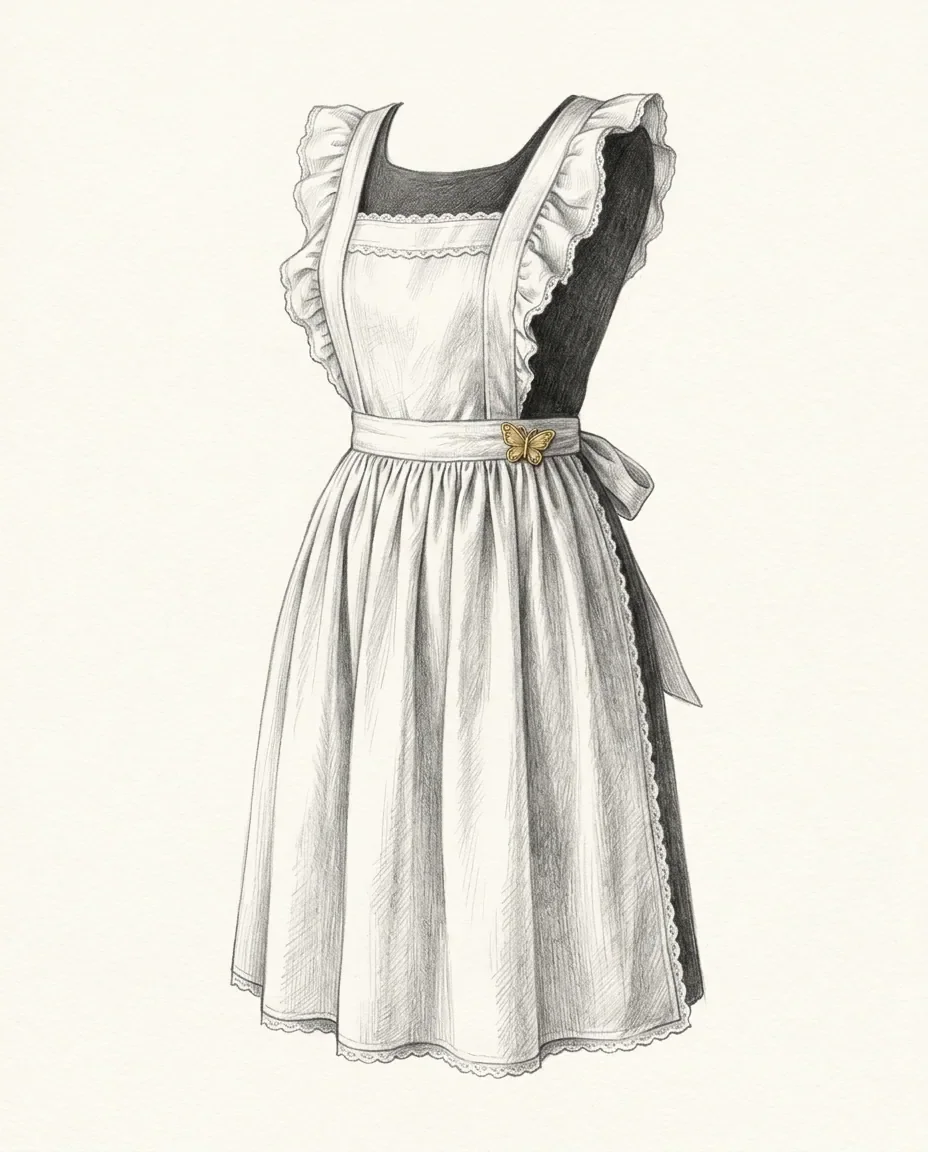 Graphite artwork symbolising Maid Fetish