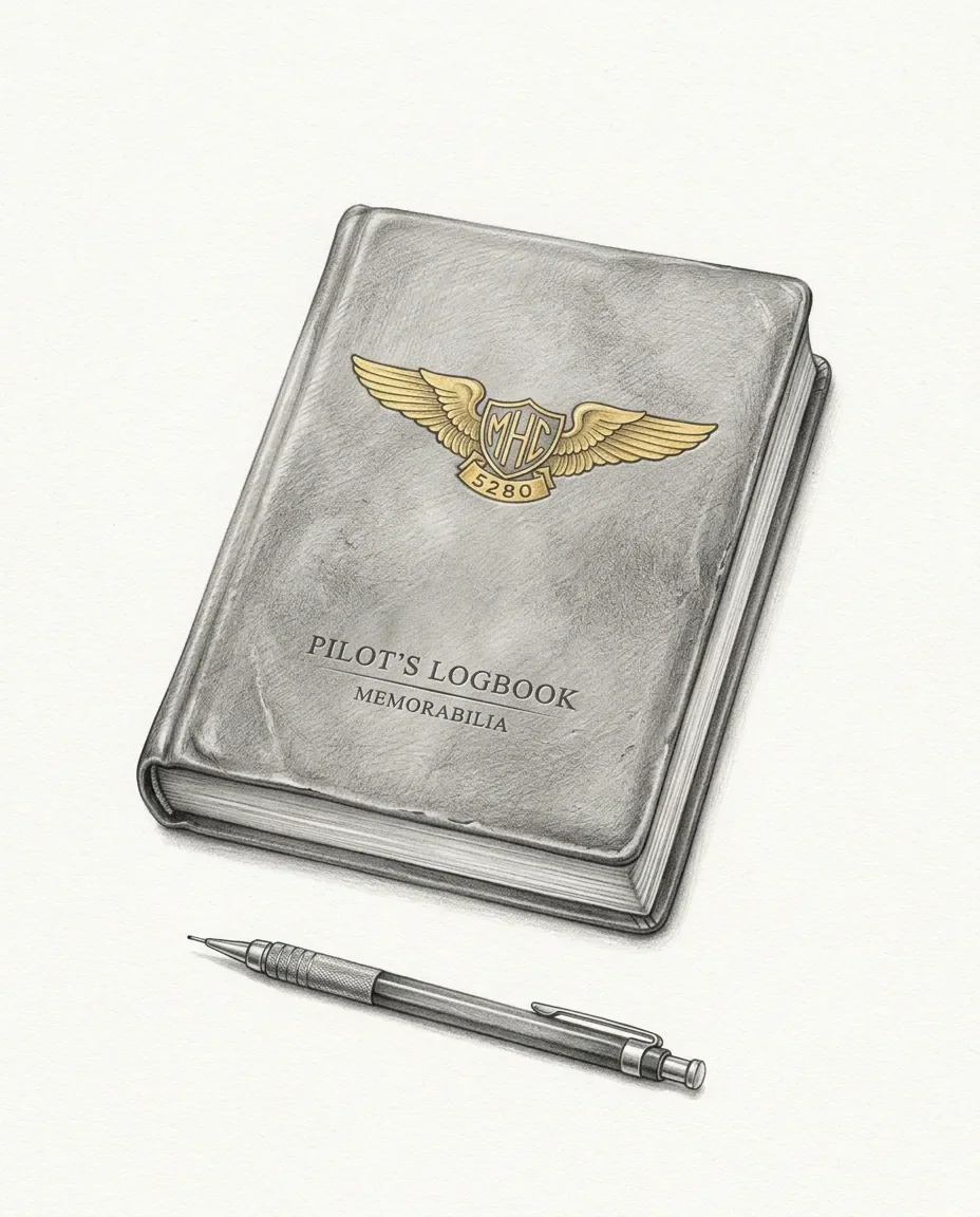 Graphite artwork symbolising Mile High Club