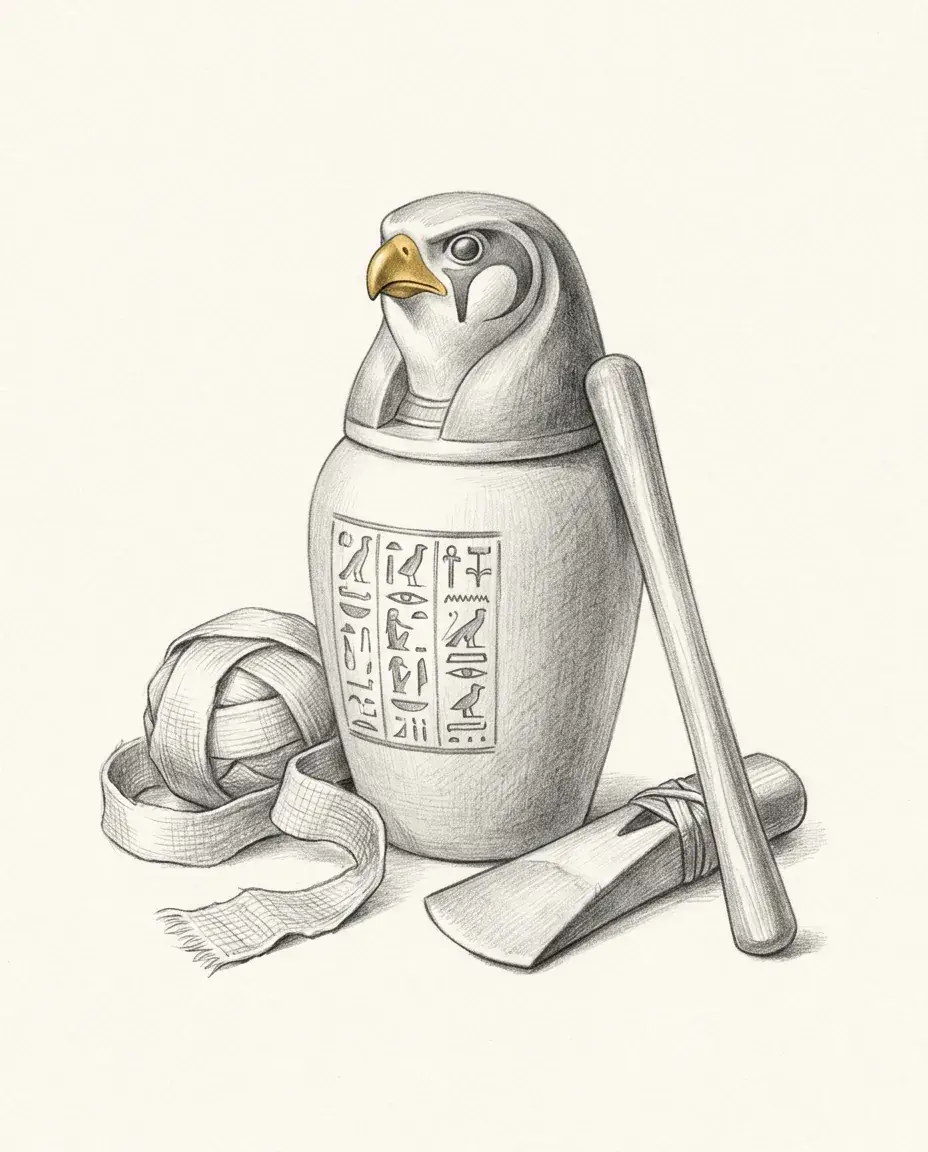 Graphite plate — Mummification