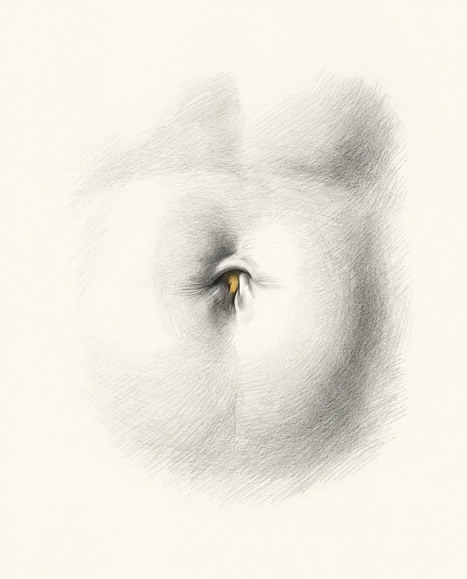 Graphite artwork symbolising Navel Fetish