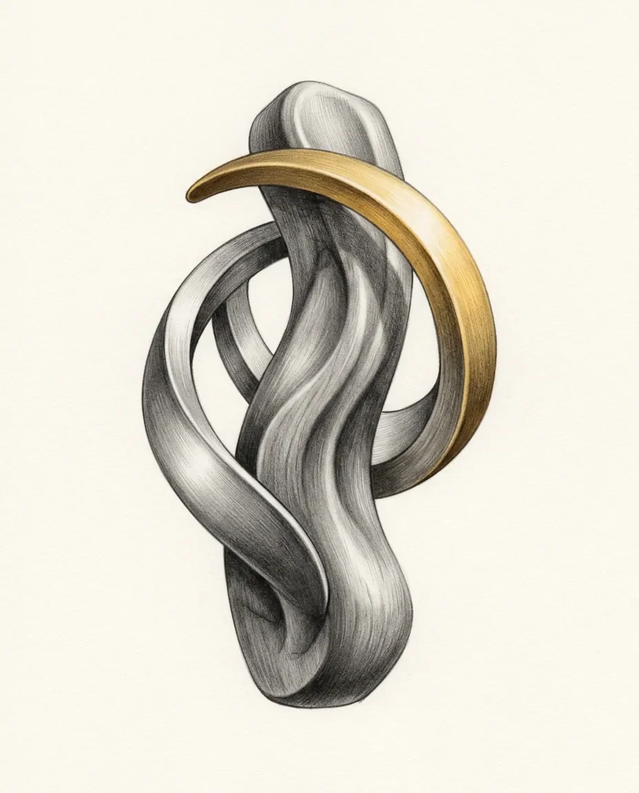 Graphite artwork symbolising Object Sexuality