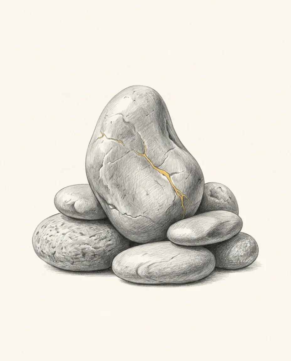 Graphite artwork symbolising Oddly Satisfying