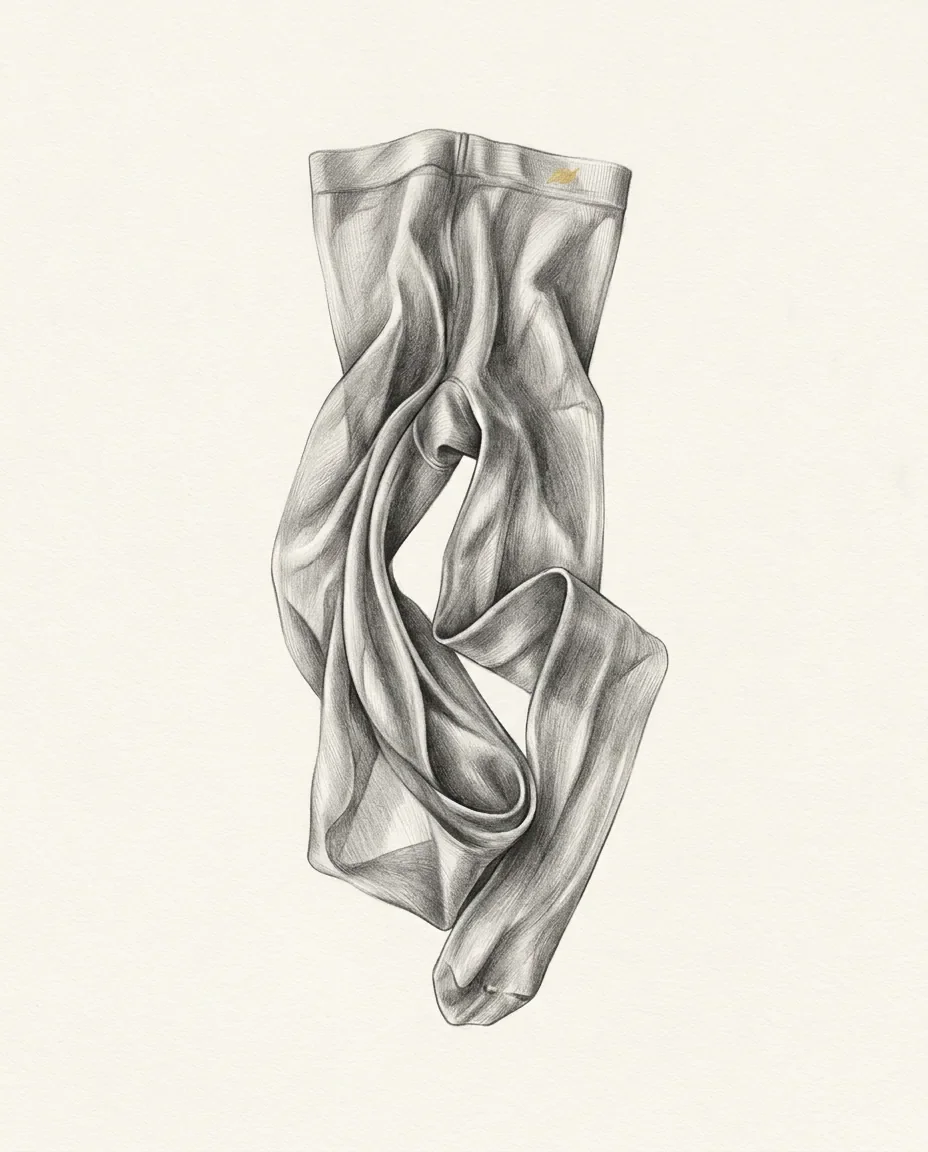 Graphite artwork symbolising Pantyhose Fetish