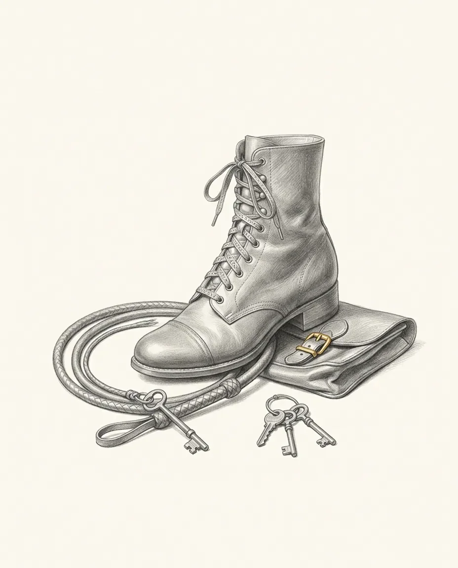 Graphite artwork symbolising Period Fetish