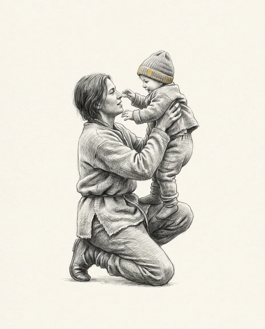 Graphite artwork symbolising Primal Play