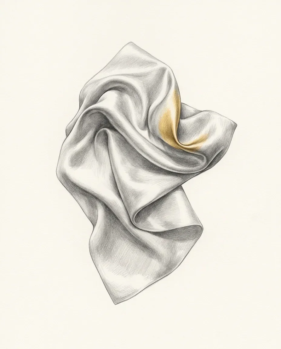 Graphite artwork symbolising Satin Fetish