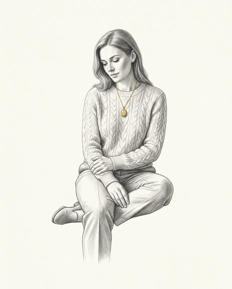 Graphite artwork symbolising Self-As-Female Arousal
