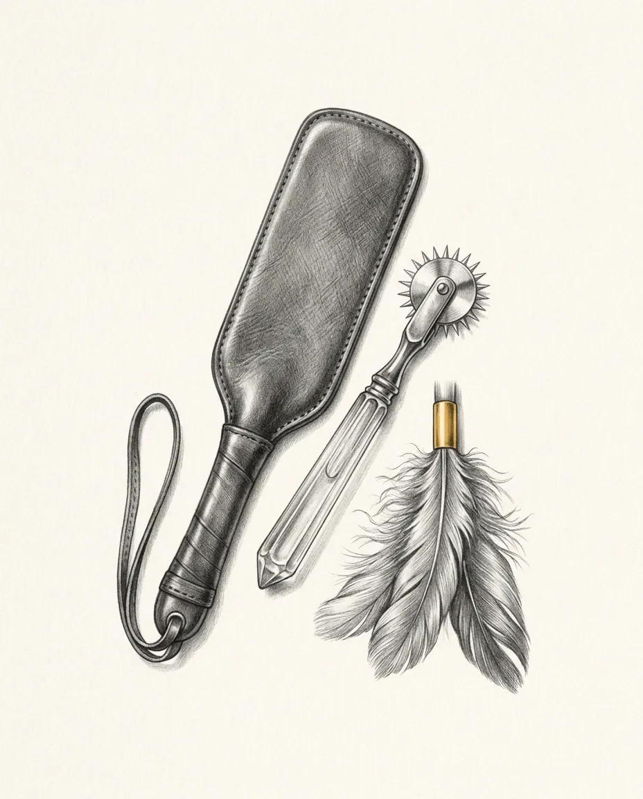 Graphite artwork symbolising Sensation Play