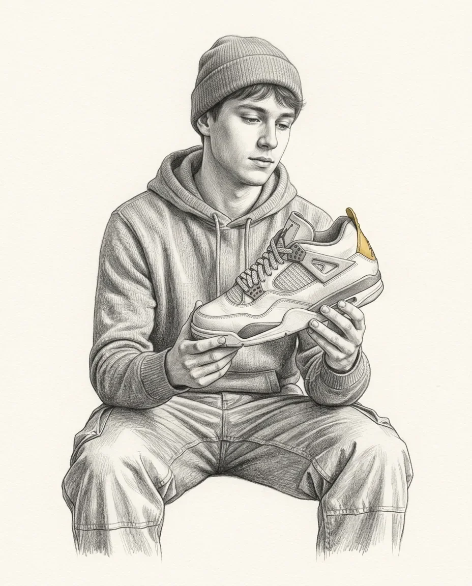 Graphite artwork symbolising Sneakerhead