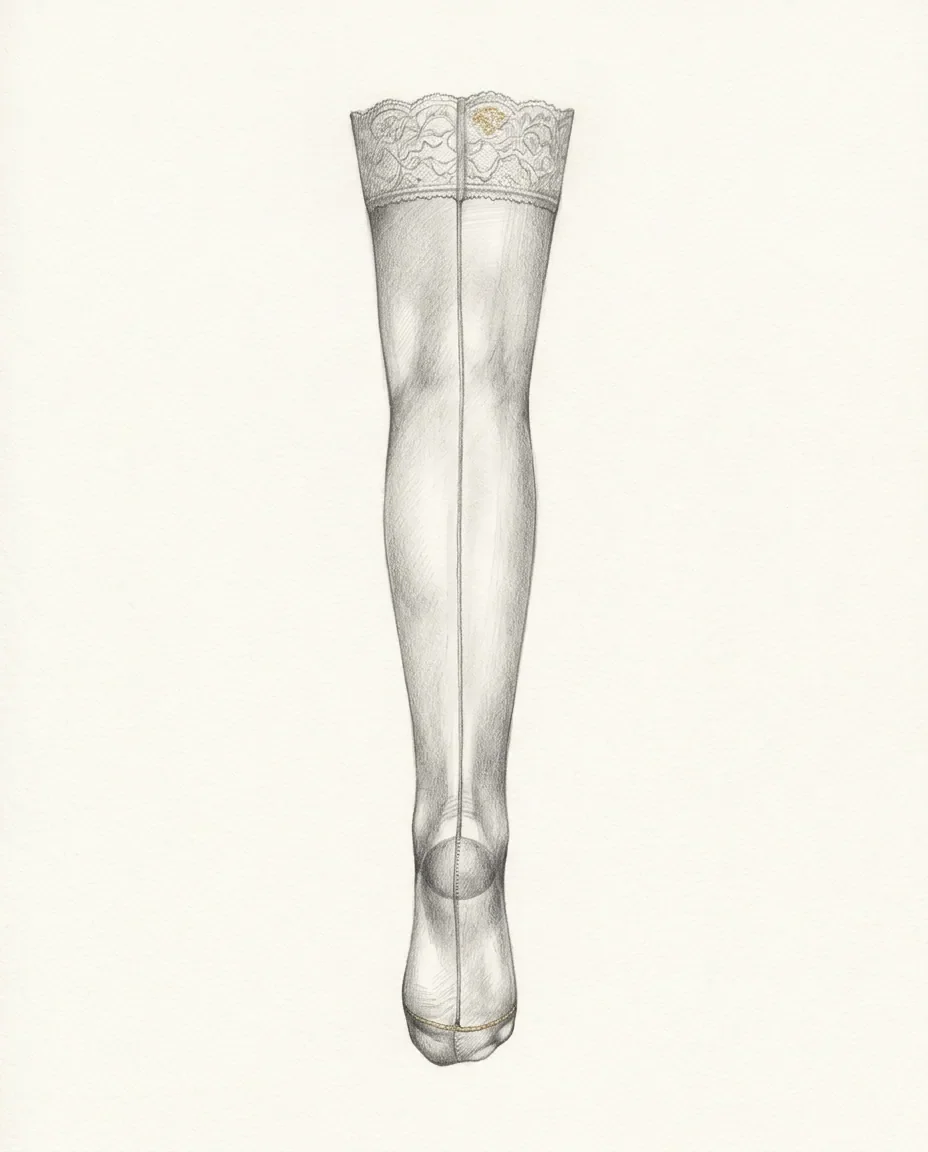 Graphite artwork symbolising Stocking Fetish