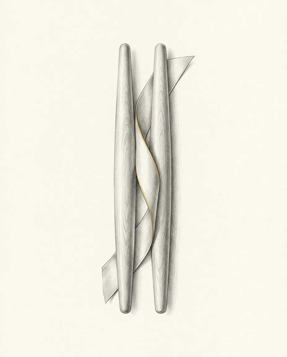 Graphite artwork symbolising Thighjob