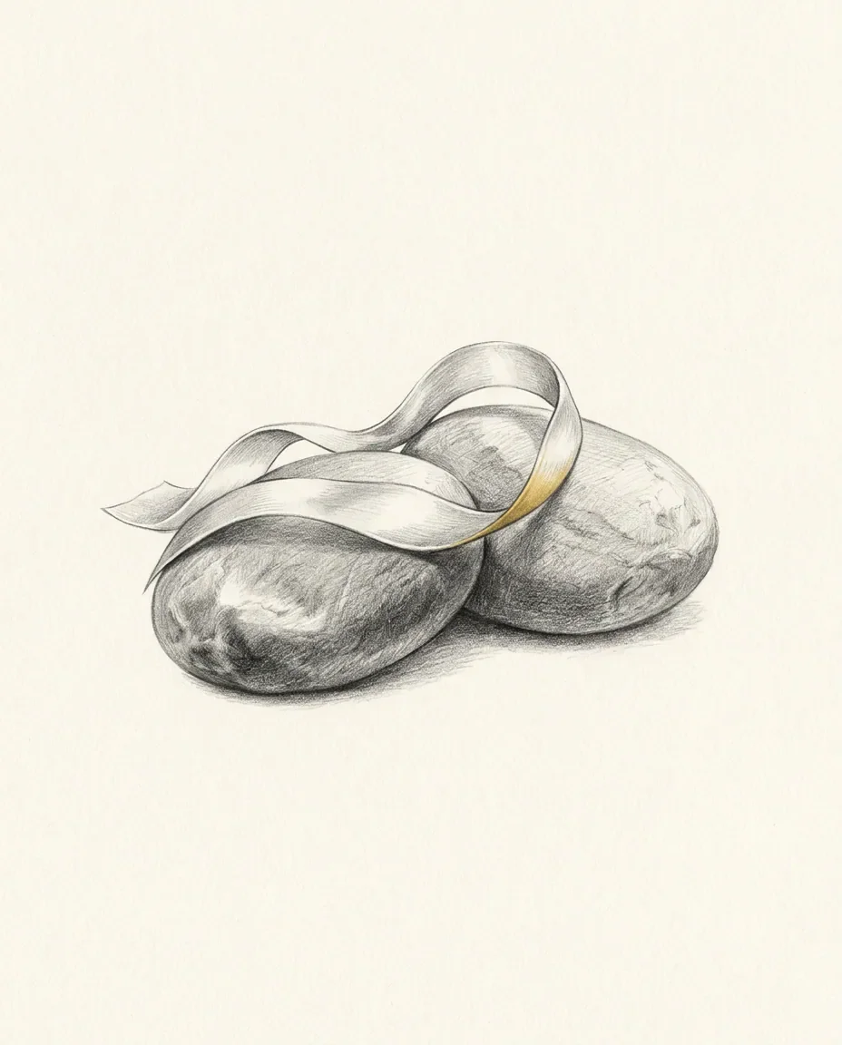 Graphite artwork symbolising Titjob