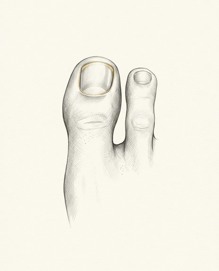 Graphite artwork symbolising Toe Fetish