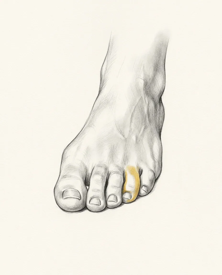 Graphite artwork symbolising Toe Sucking