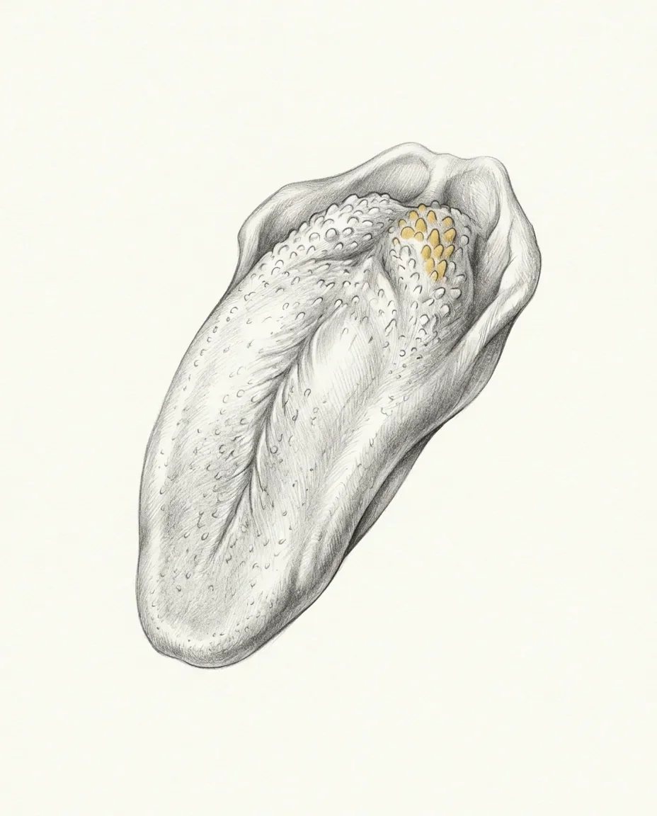 Graphite artwork symbolising Tongue Fetish