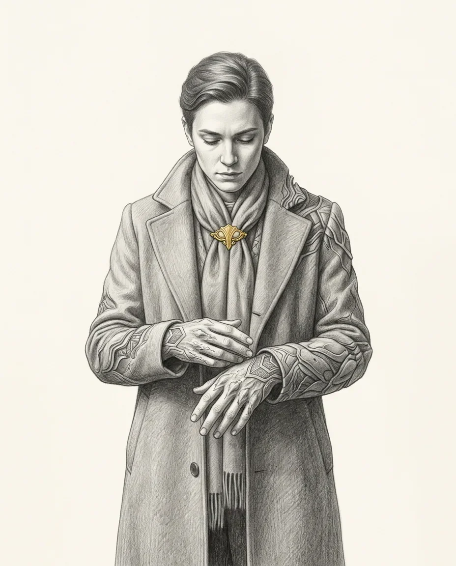 Graphite artwork symbolising Transformation Fetish