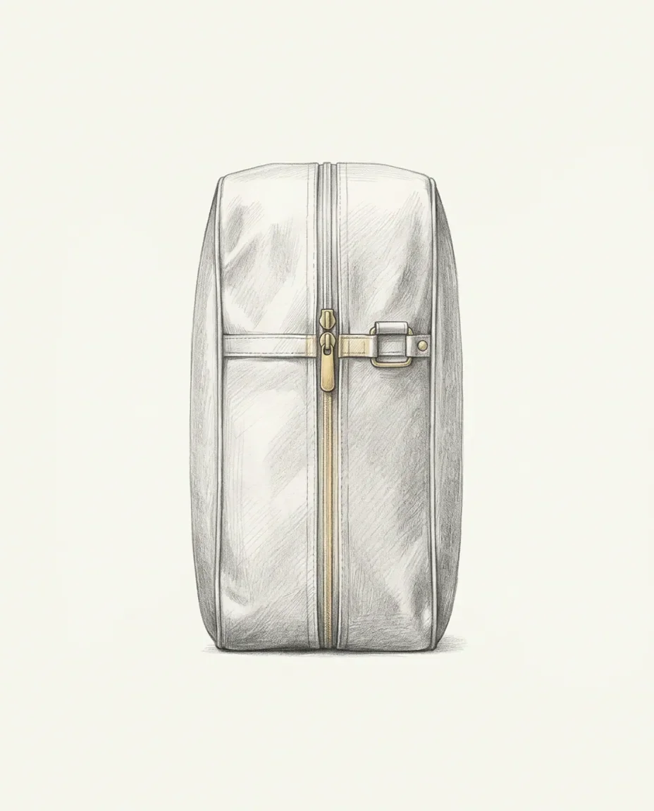 Graphite artwork symbolising Vacuum Bed / Encasement Fetish